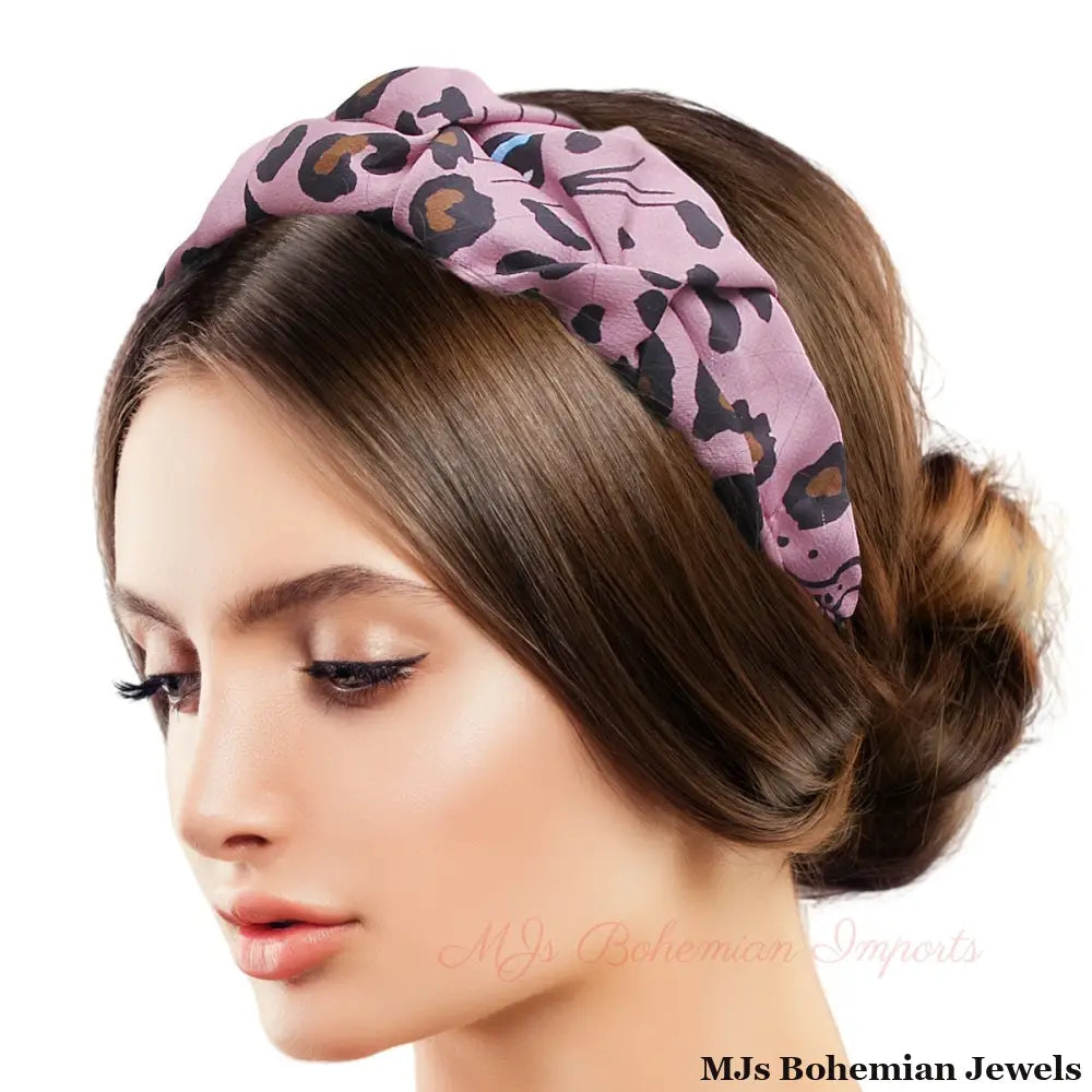 Fuchsia Leopard Print Ultra Soft Headband