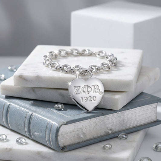 ZPB Silver 1920 Legacy Heart Lock Chain Bracelet