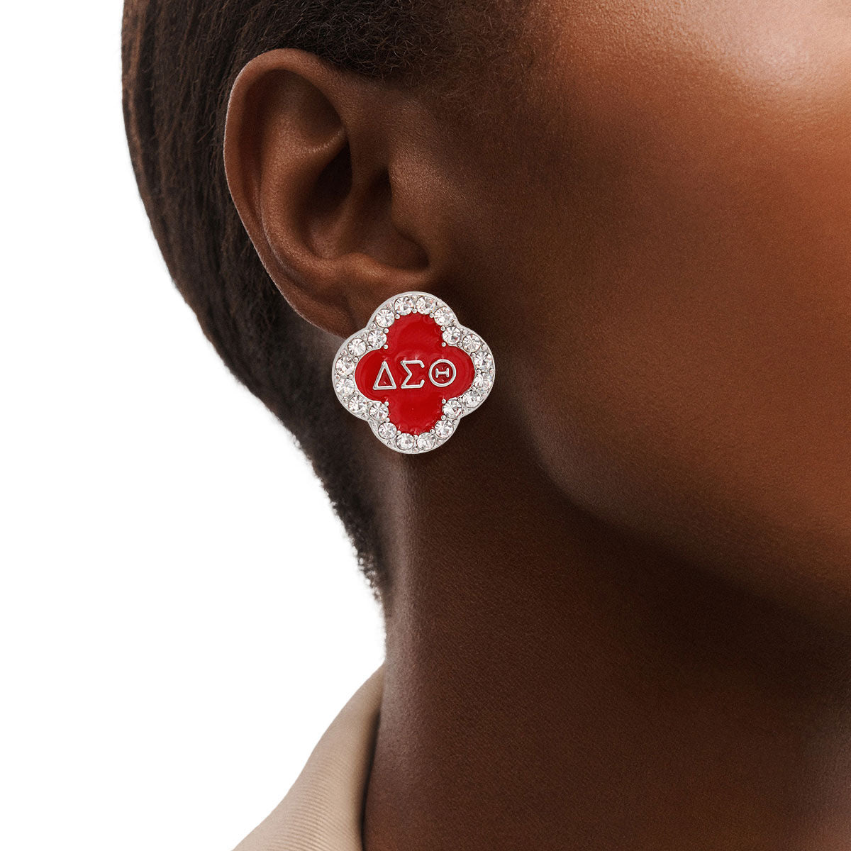 Red Sorority Studs DST