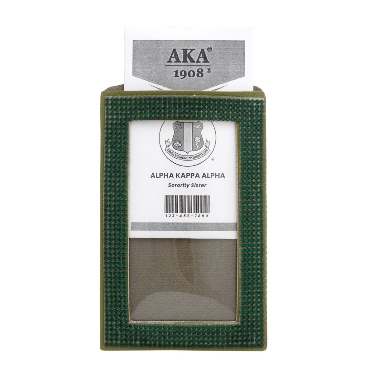 AKA Green Sparkle Sorority Pride ID Badge Holder
