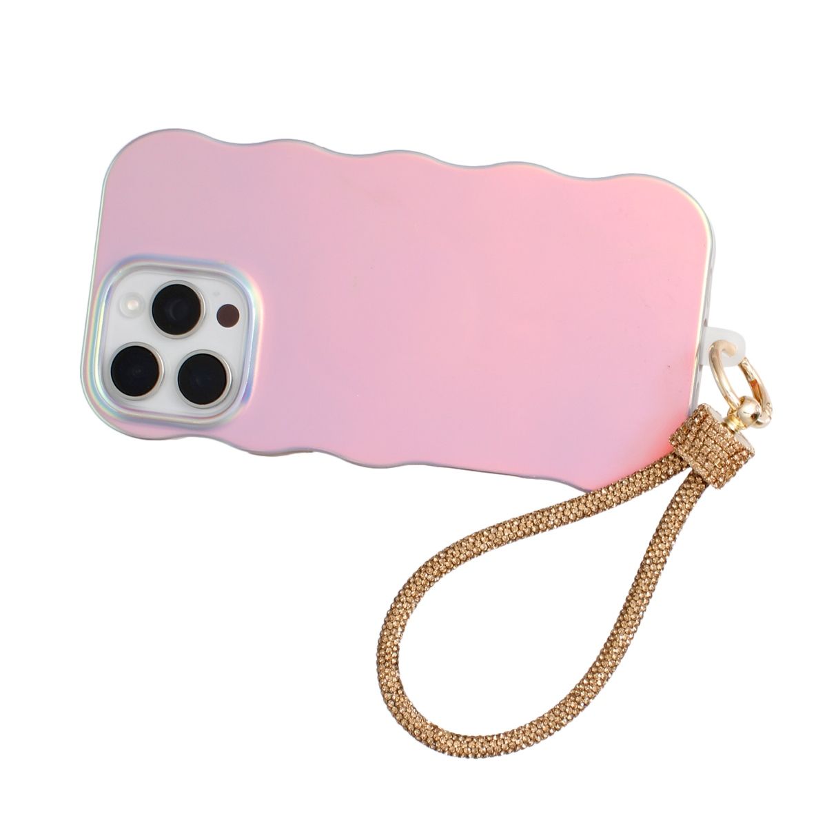 Rhinestone Phone Wrist Strap Topaz Bling Accessory