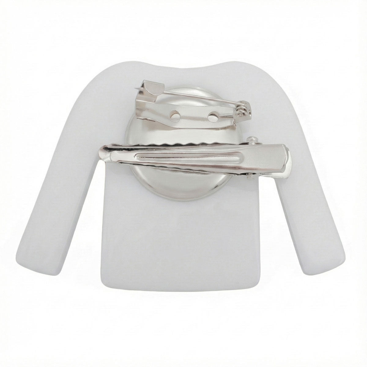 Keychain White Black Stripe COCO Shirt Pearl Clip