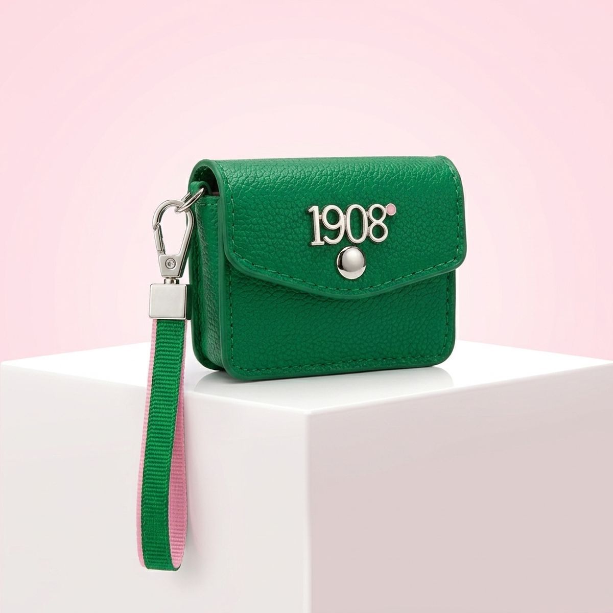 AKA Green 1908 Earbud Mini Snap Case with Clip