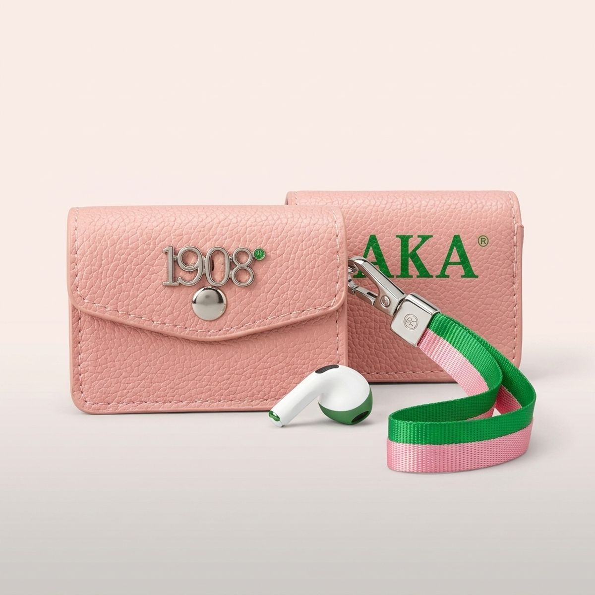AKA Pink 1908 Earbud Mini Snap Case with Clip