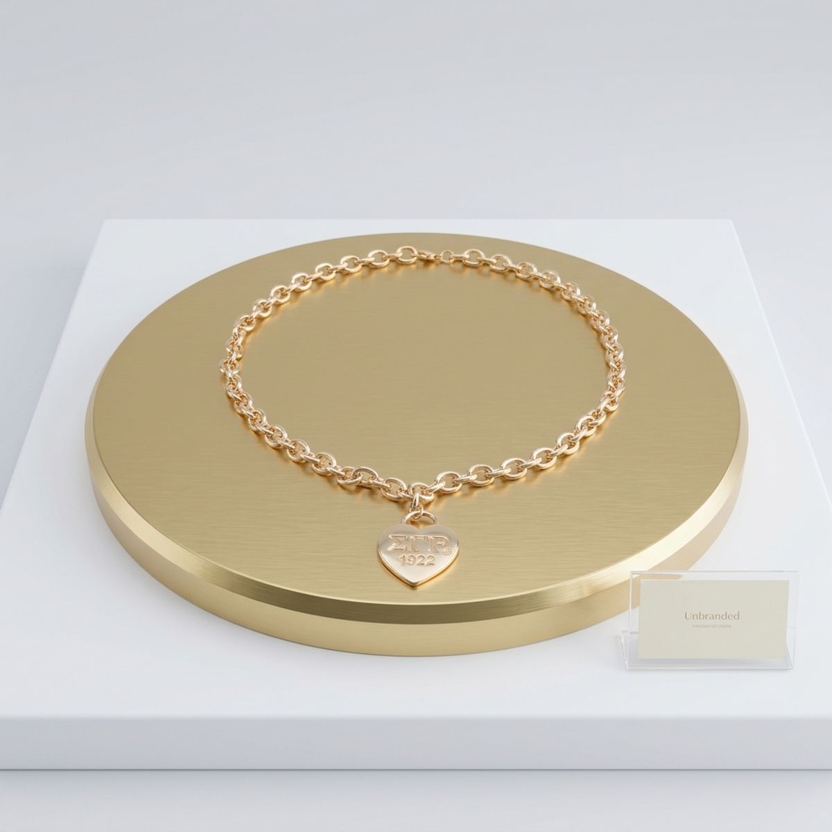 SGRHO Gold 1922 Legacy Heart Lock Chain Necklace