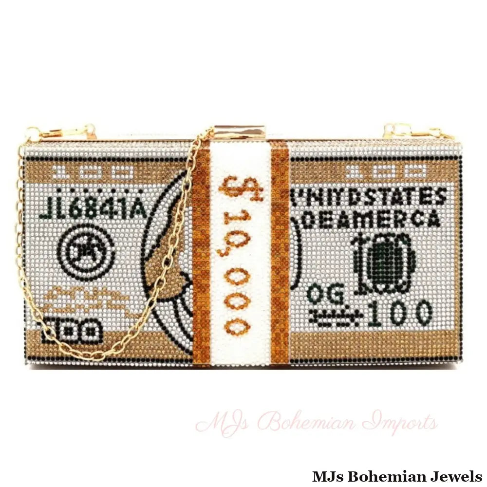 Gold Bling $10K Rectangle Clutch