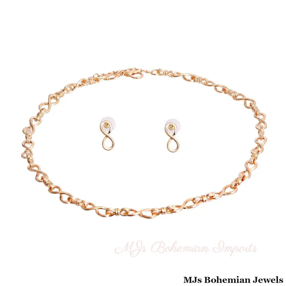 Gold Infinity Link Necklace