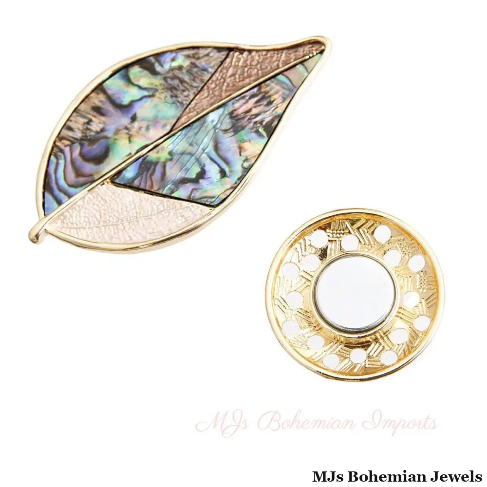 Gold Leaf Magnetic Pin