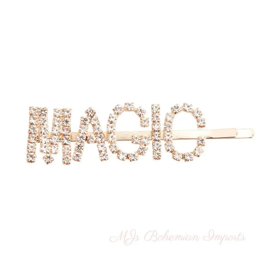 Gold MAGIC Sparkle Hair Pin