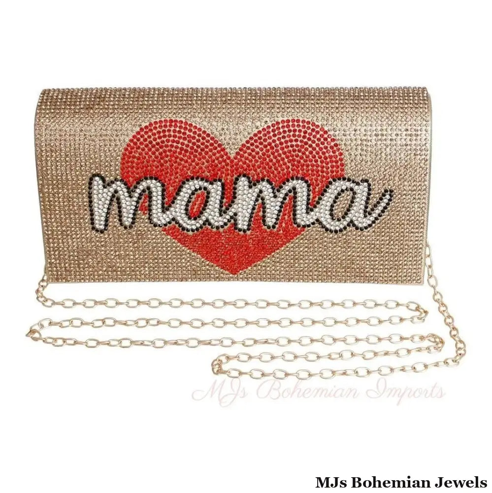 Gold Mama Flap Clutch