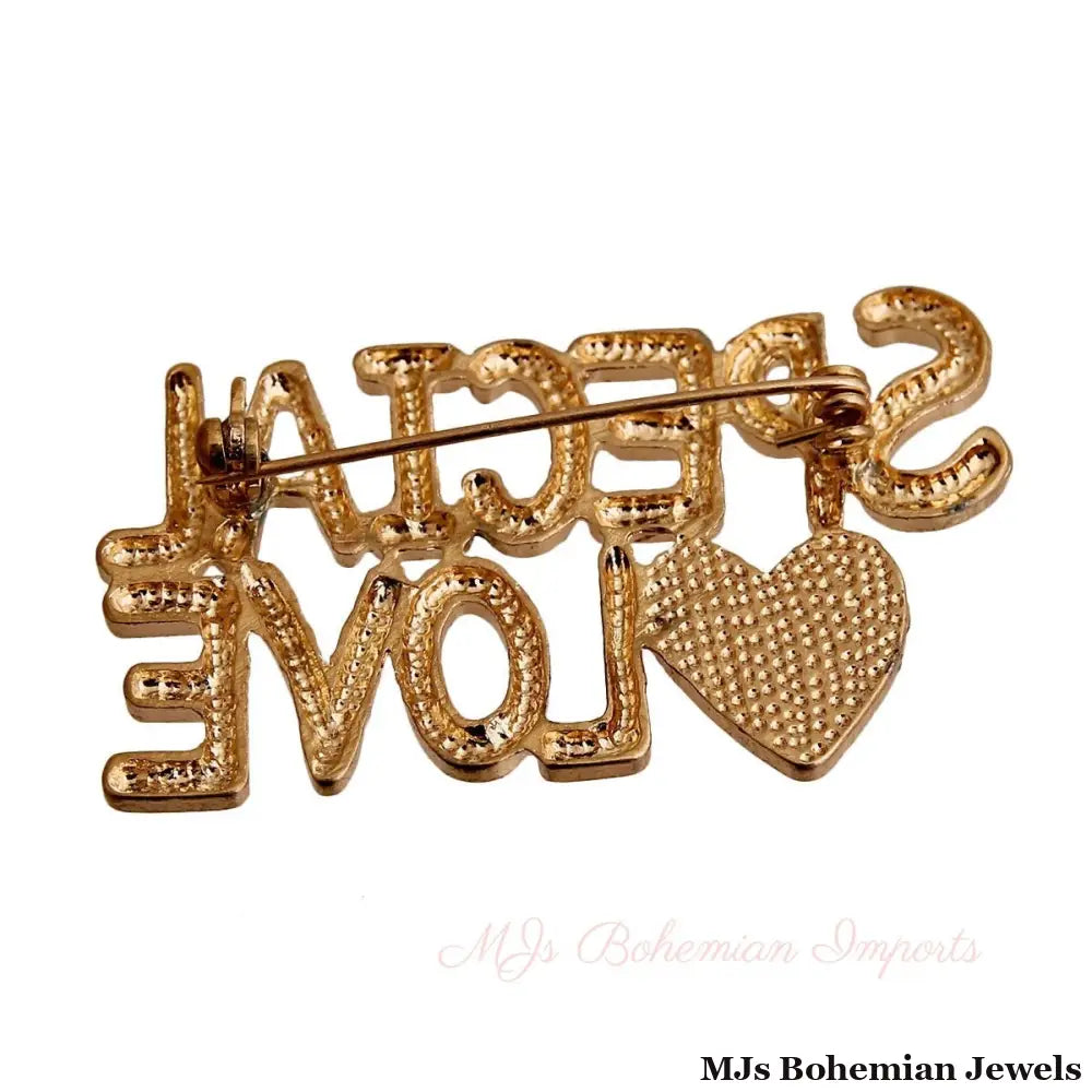 Gold SPECIAL LOVE Pin