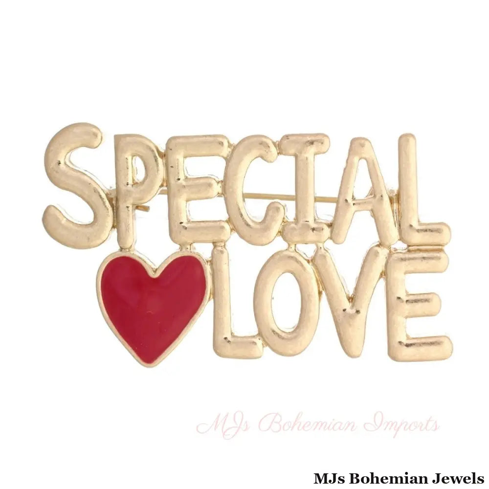 Gold SPECIAL LOVE Pin