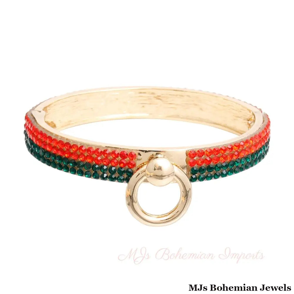 Golden Elegance: Slim Hinge Bracelet