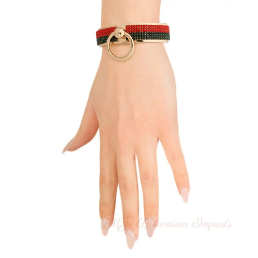 Golden Knockout: Door Knocker Bracelet