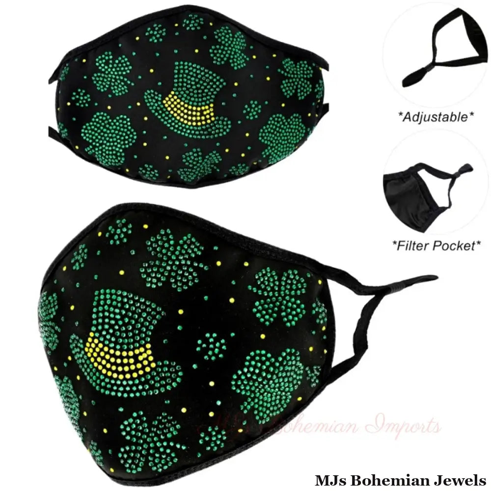 Green Shamrock Mask