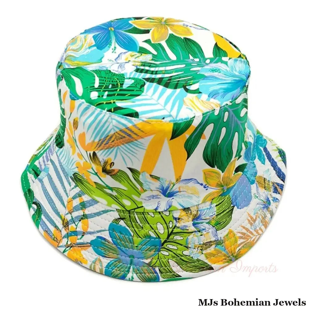 Green Tropical Reversible Hat