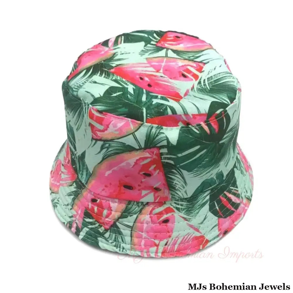Green Watermelon Reversible Bucket Hat