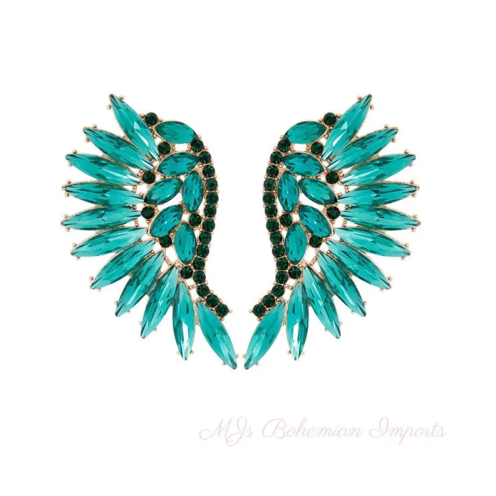 Green Wing Earrings