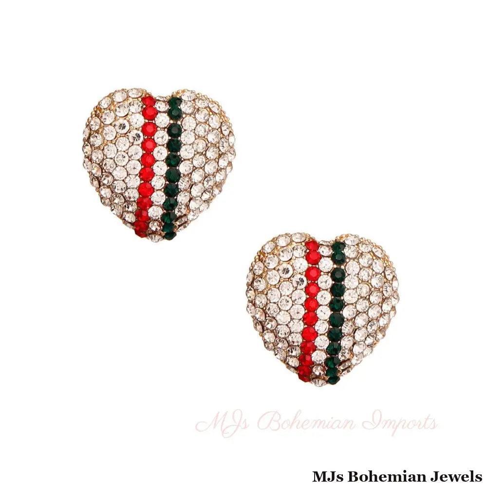 Heart of Gold: Trendy Stud Earrings