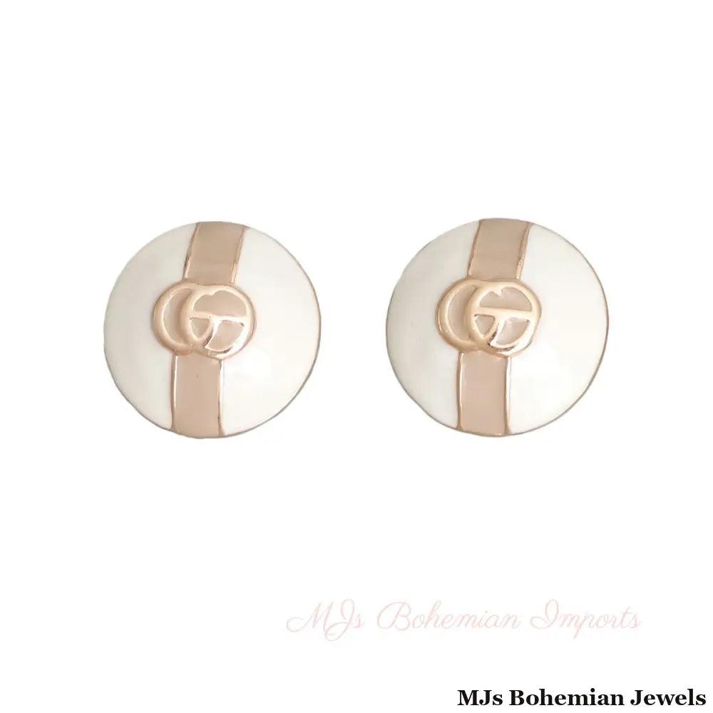 Ivory Elegance Dome Studs - Bespoke Style