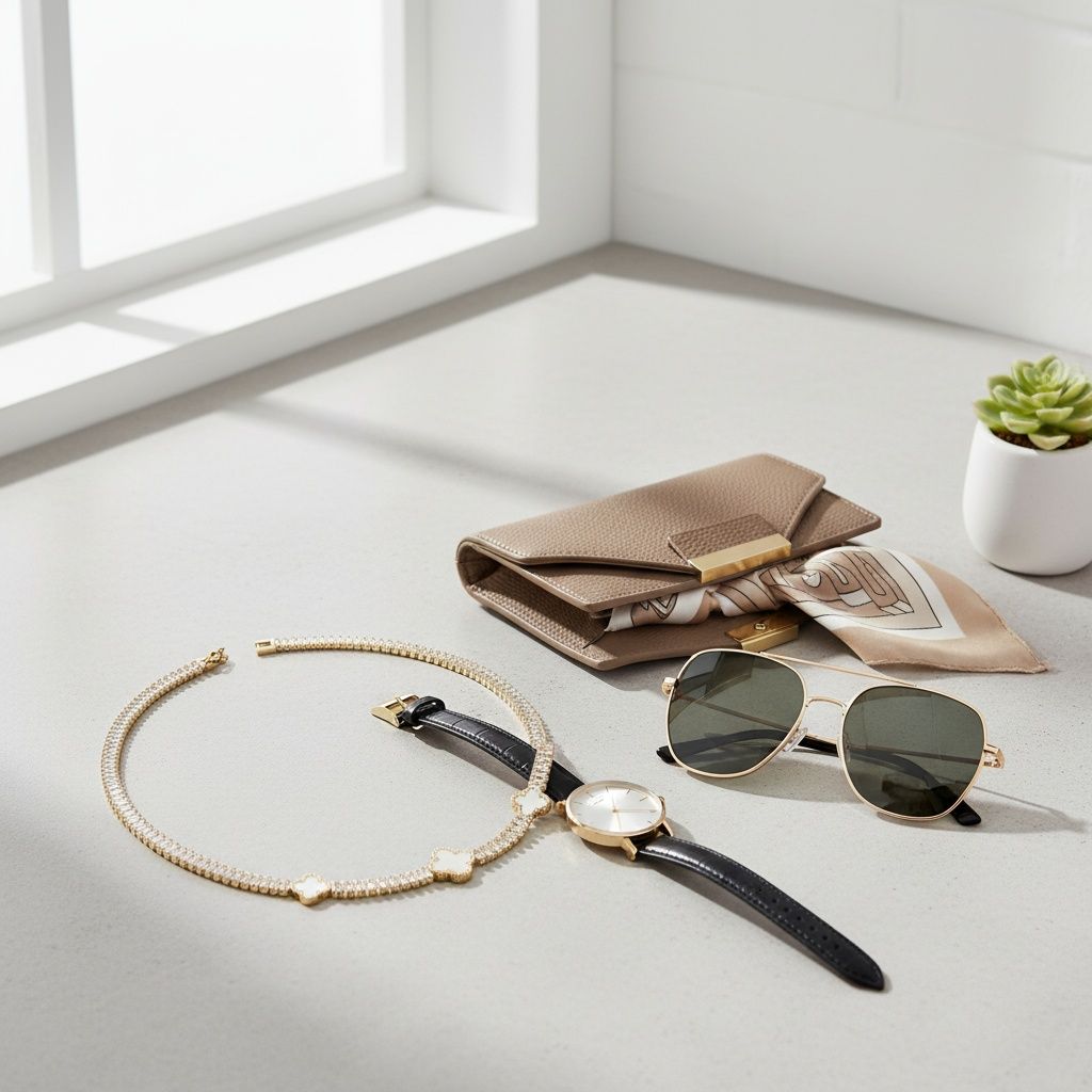 Tennis Gold CZ Baguette White Quatrefoil Necklace