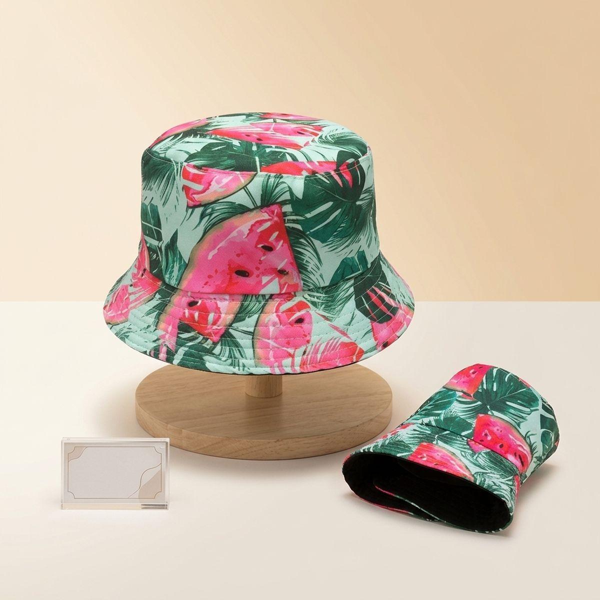 Green Watermelon Reversible Bucket Hat