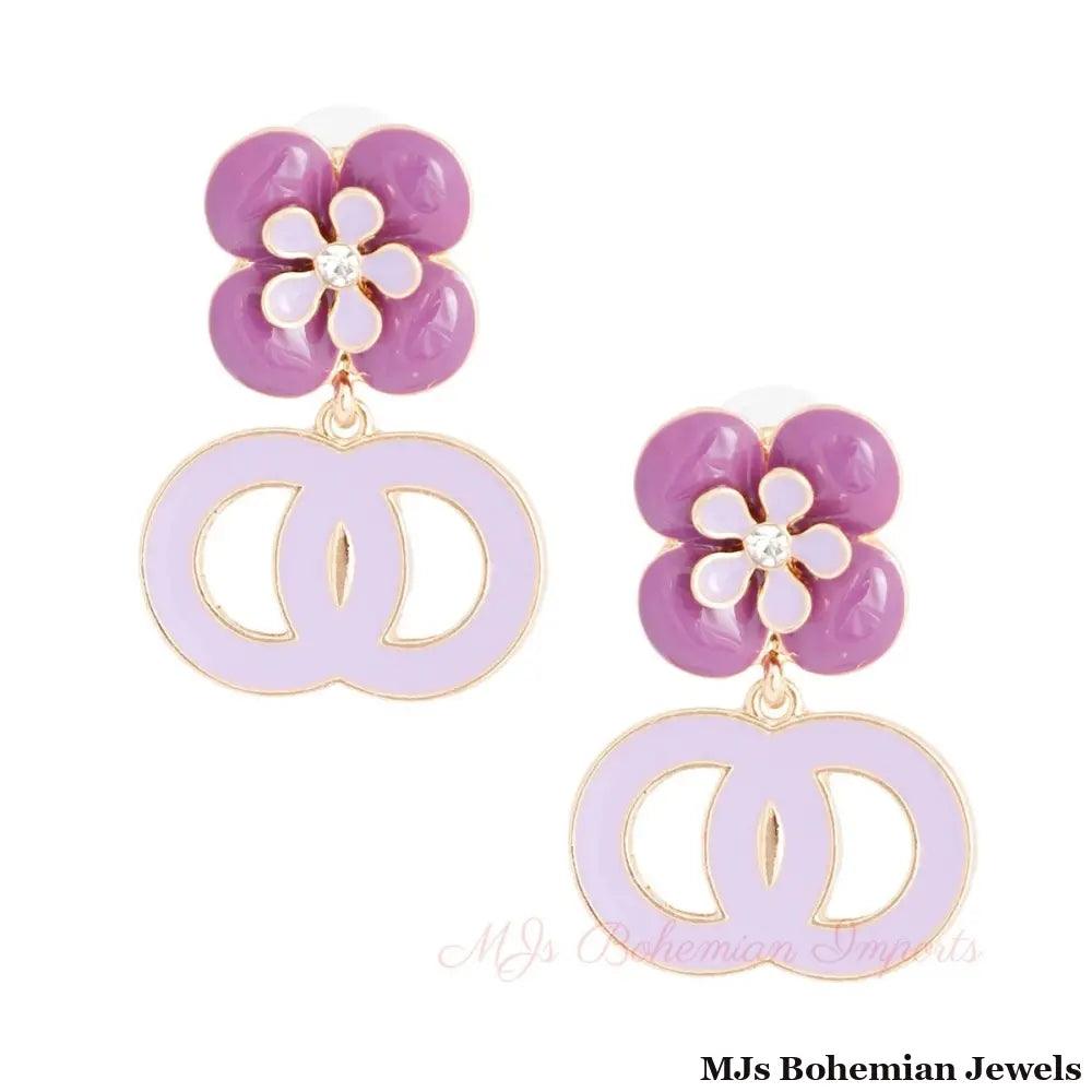 Lavender Blossom Earrings - Bespoke Blooms