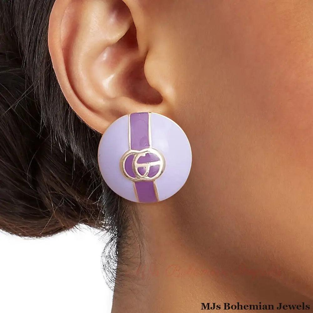Lavender Haze Dome Studs - Bespoke Style