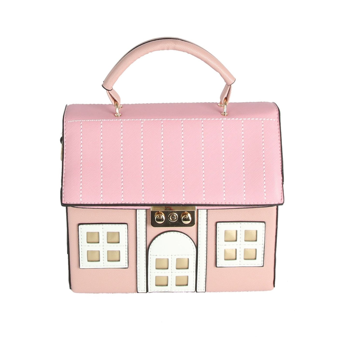 Top Handle Pink Cottage Dollhouse Handbag