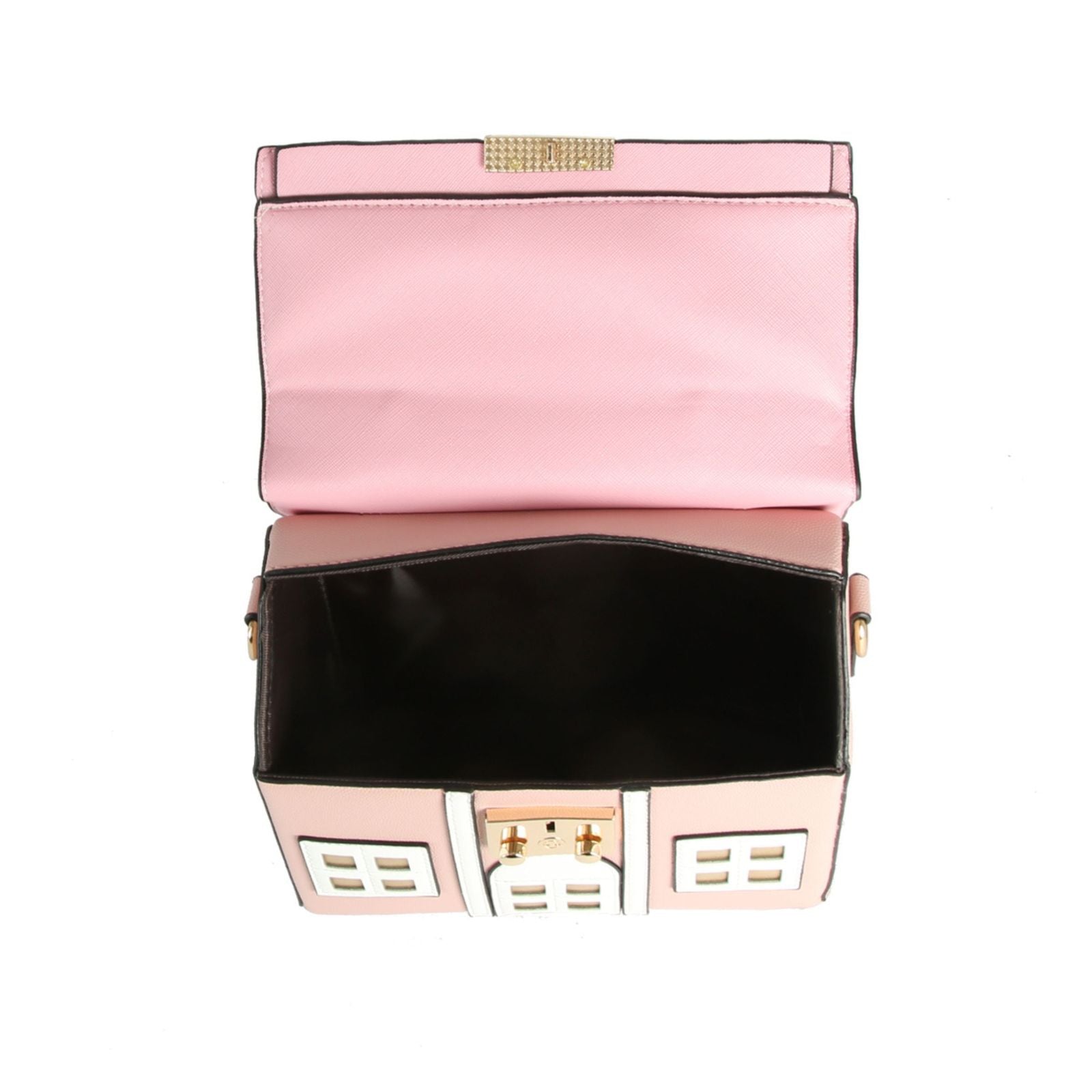 Top Handle Pink Cottage Dollhouse Handbag