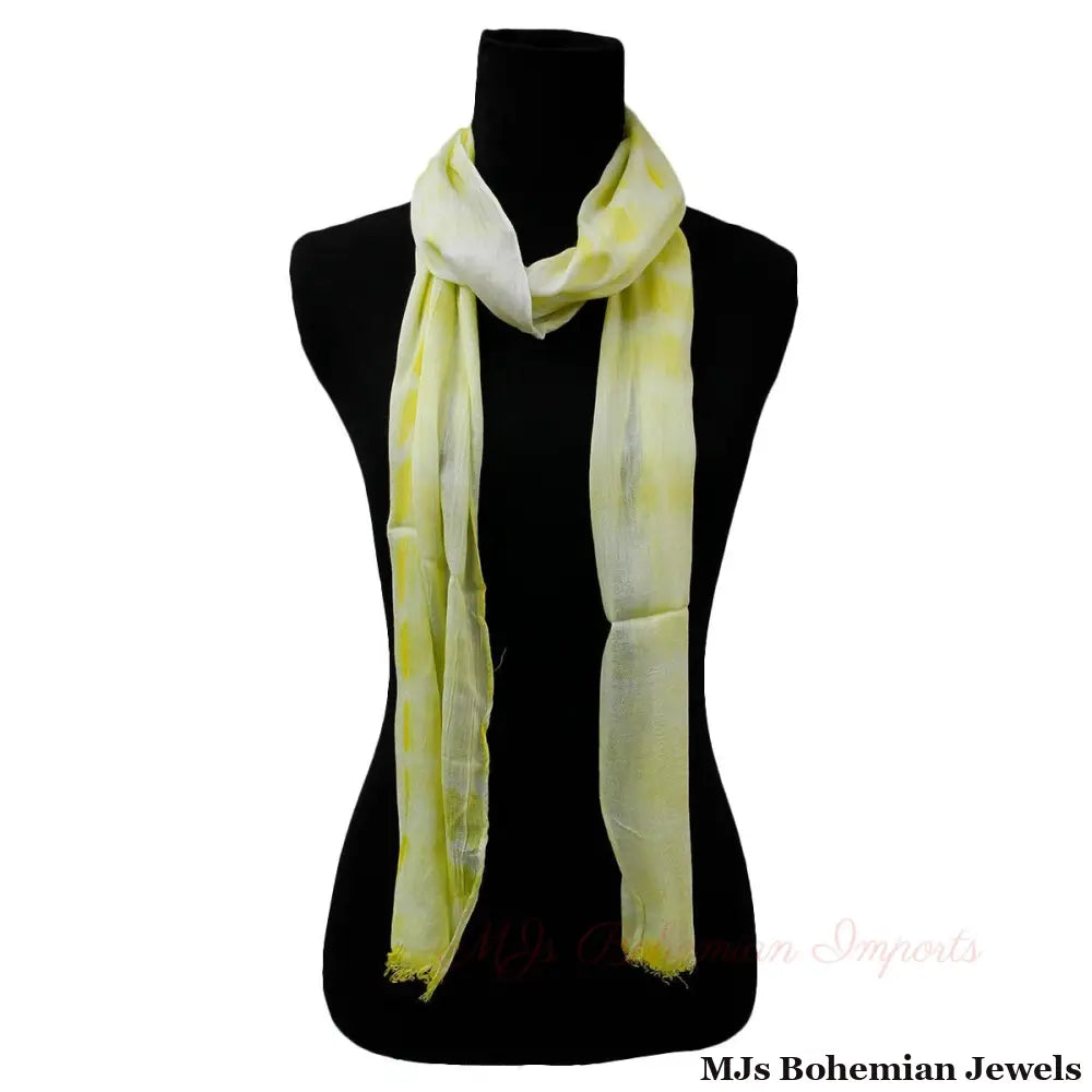Lightweight Yellow Long Scarf