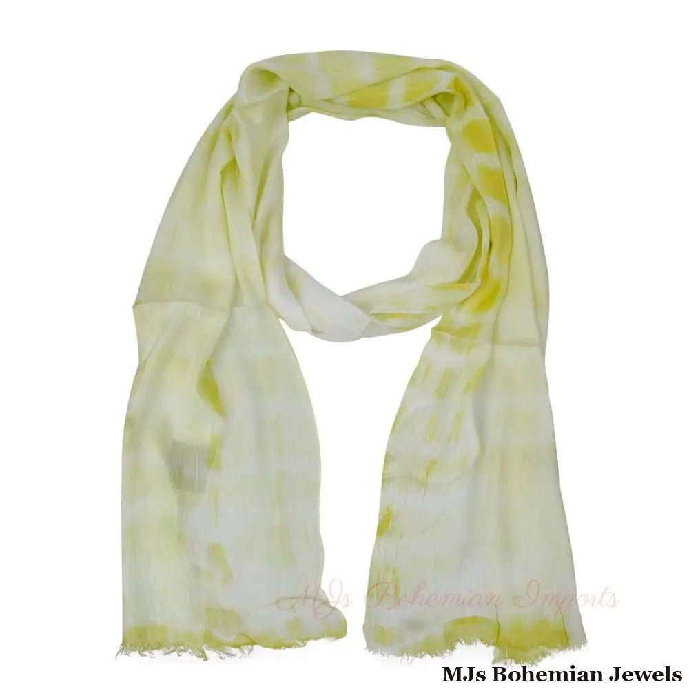 Lightweight Yellow Long Scarf