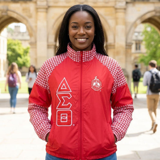 DST Greek Apparel 5XL Red Windbreaker Jacket