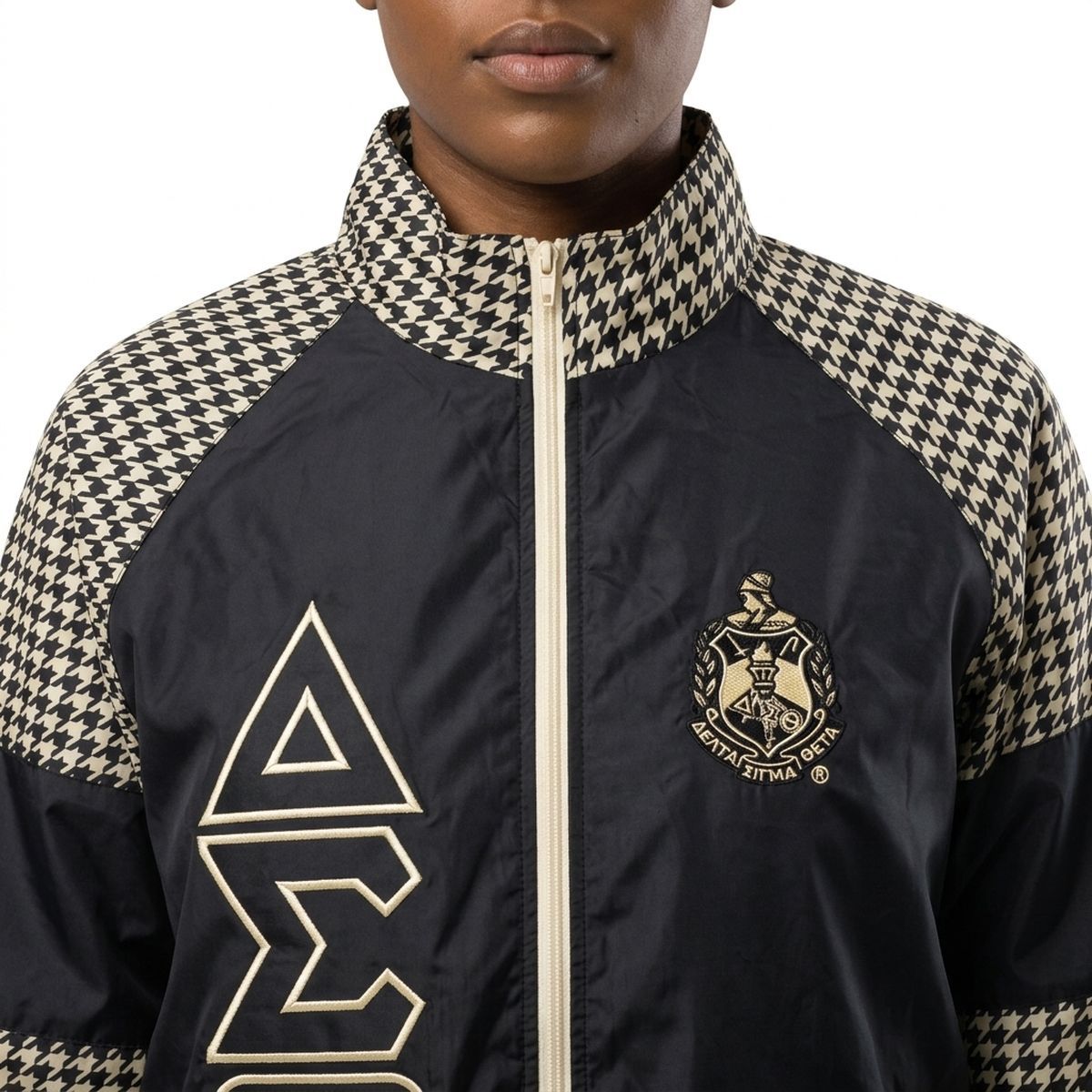 DST Greek Apparel XLarge Black Windbreaker Jacket