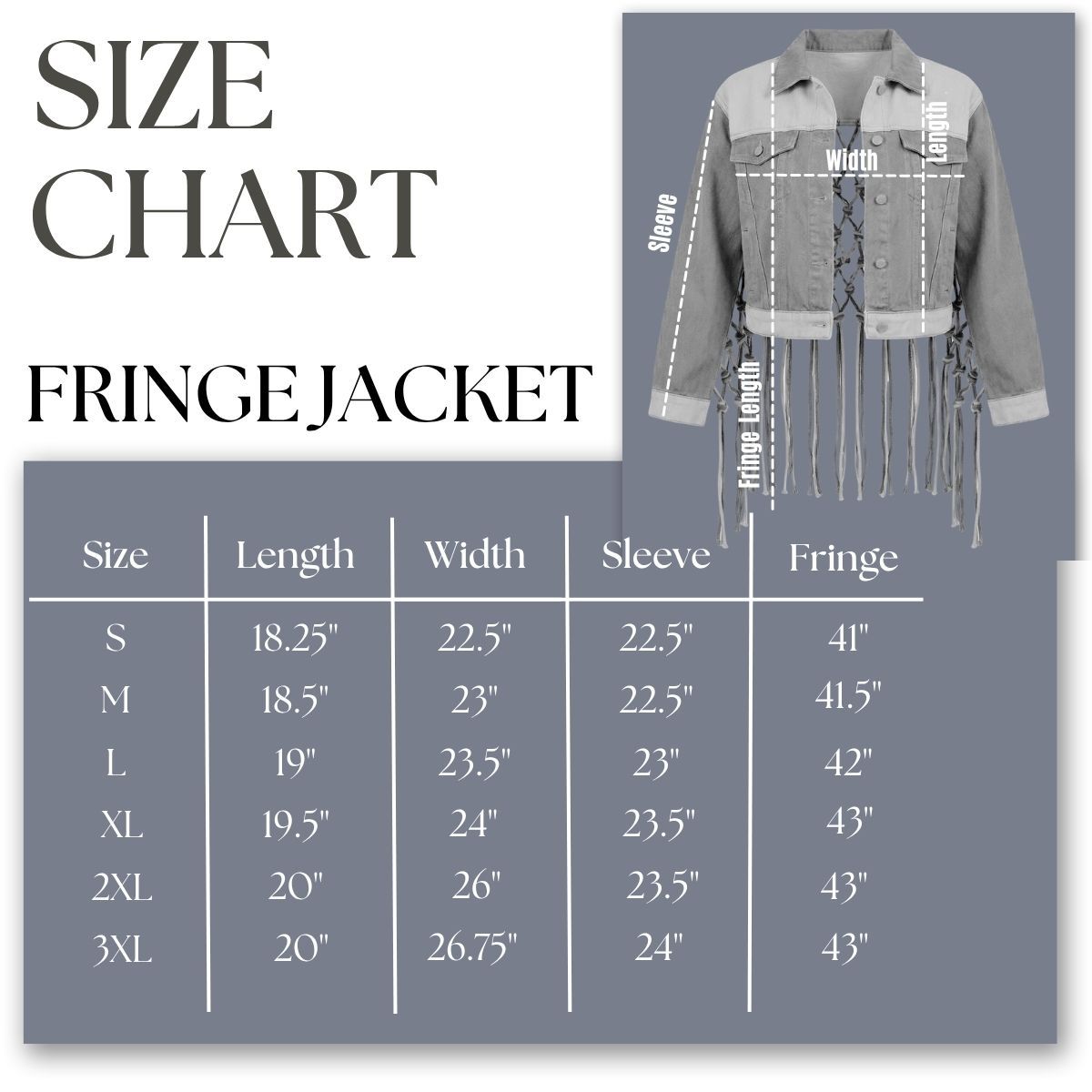 DST Apparel Medium Red White Denim Fringe Jacket