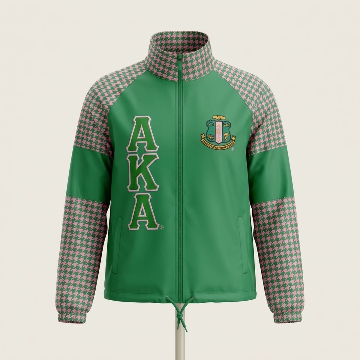 AKA Greek Apparel 4XL Green Windbreaker Jacket