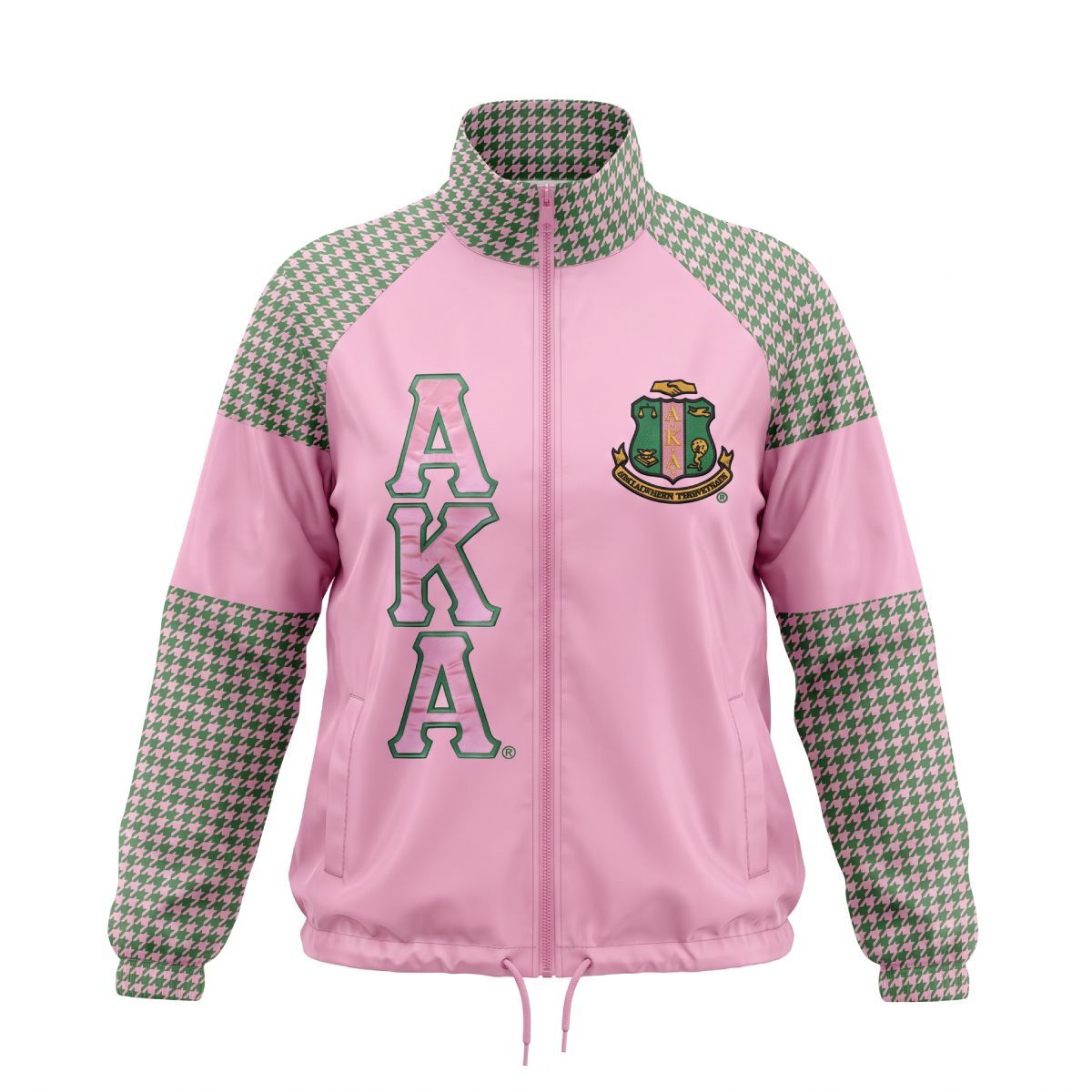AKA Greek Apparel XLarge Pink Windbreaker Jacket