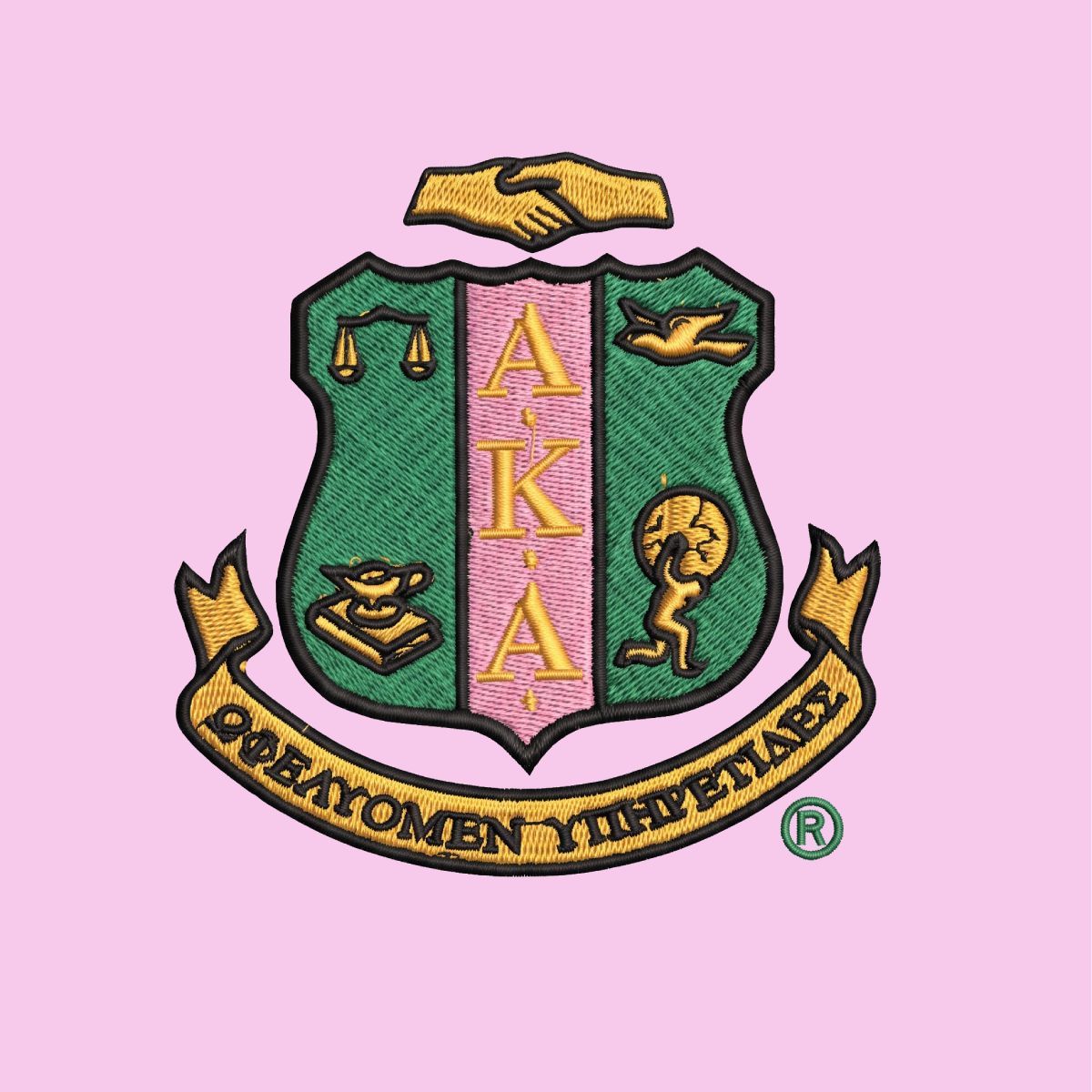 AKA Greek Apparel 4XL Pink Windbreaker Jacket