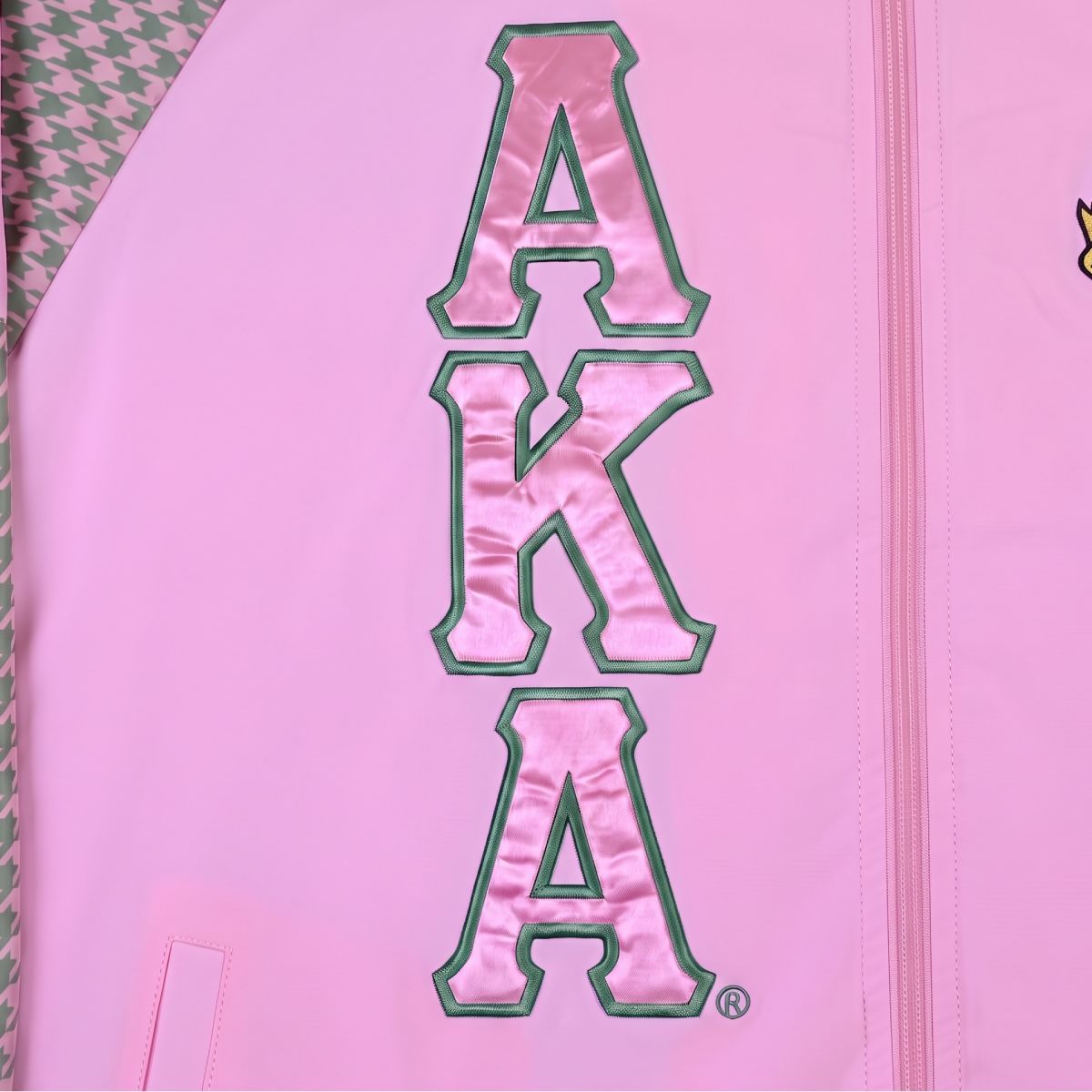 AKA Greek Apparel Small Pink Windbreaker Jacket