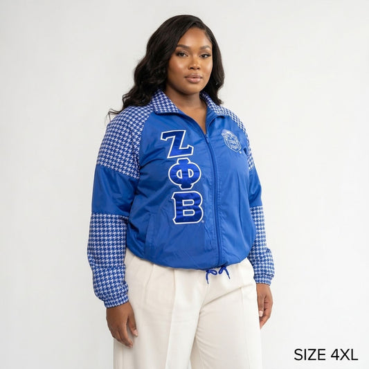 ZPB Apparel 4XL Royal Blue Windbreaker Jacket