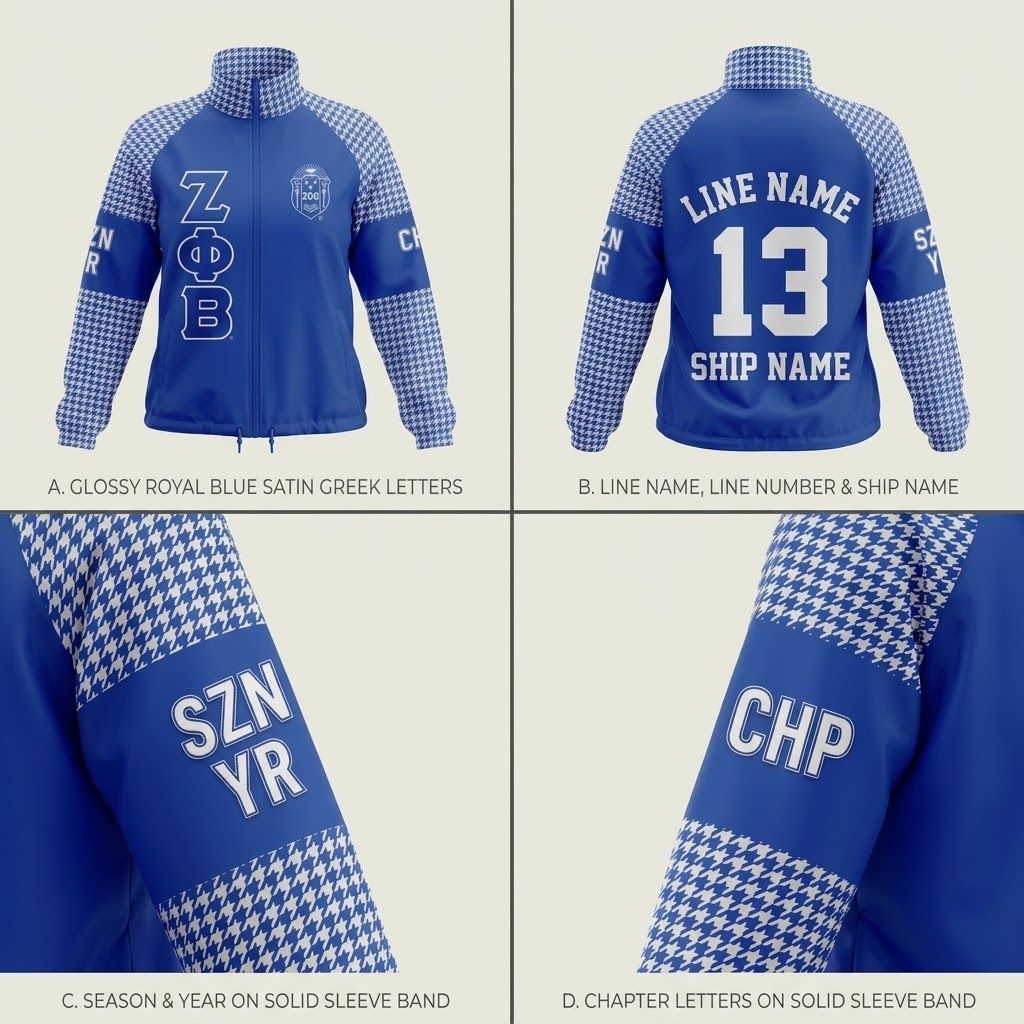 ZPB Apparel Medium Royal Blue Windbreaker Jacket