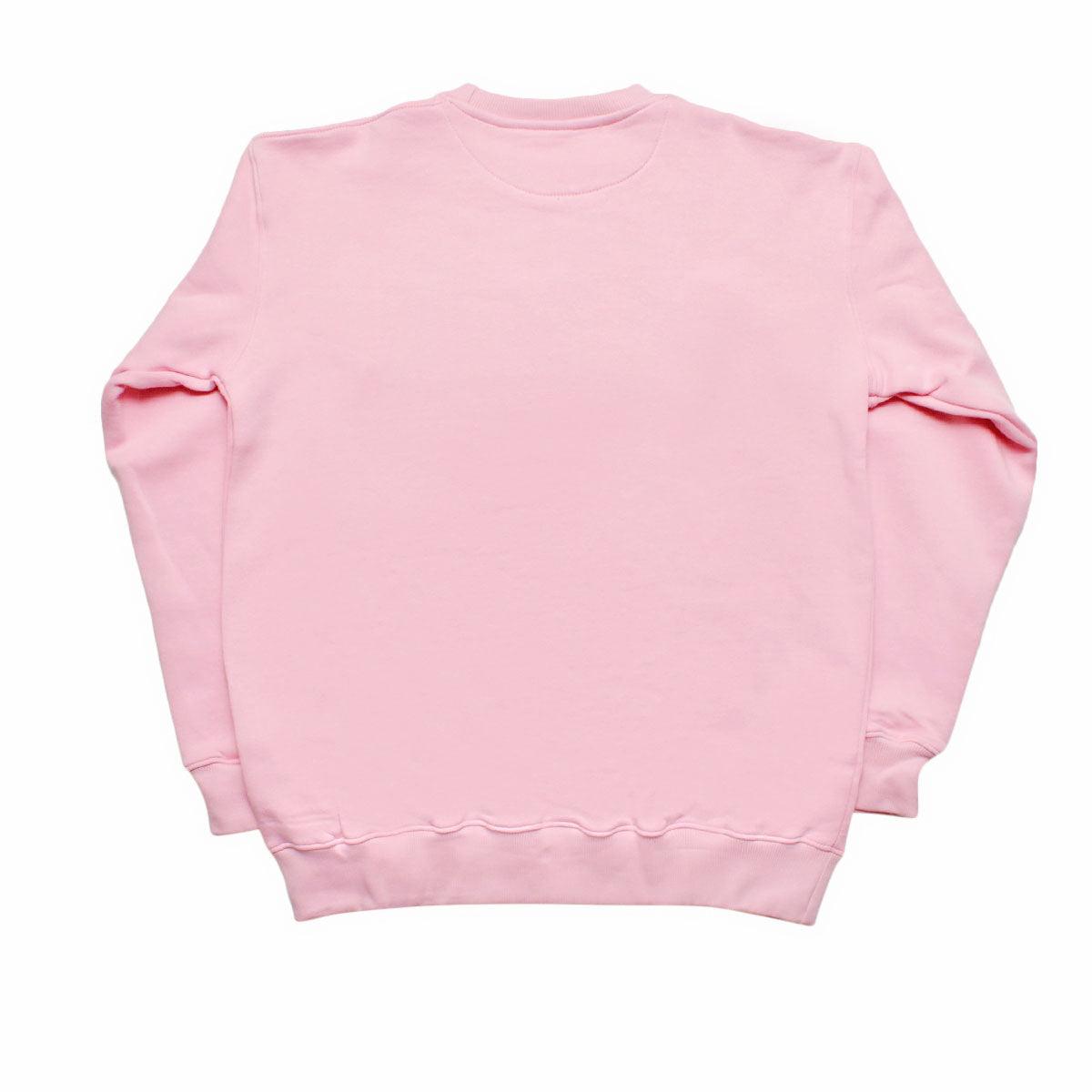 AKA Greek Gear L Pink Embroidered Crew Sweatshirt