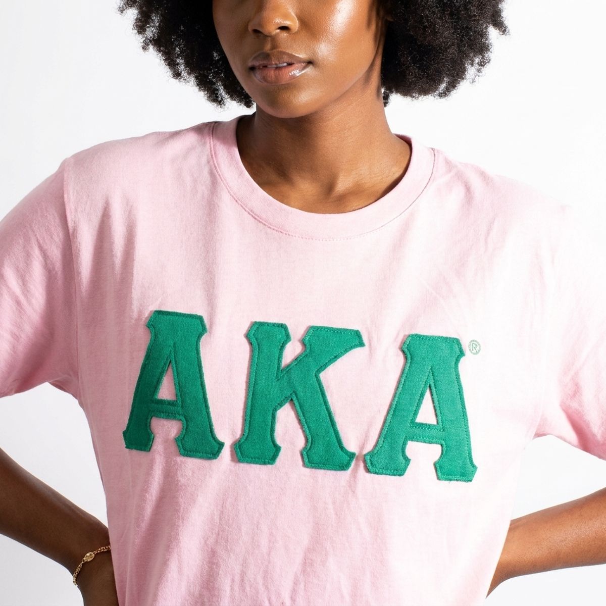 AKA Embroidered Patch XL T-Shirt Sorority Apparel