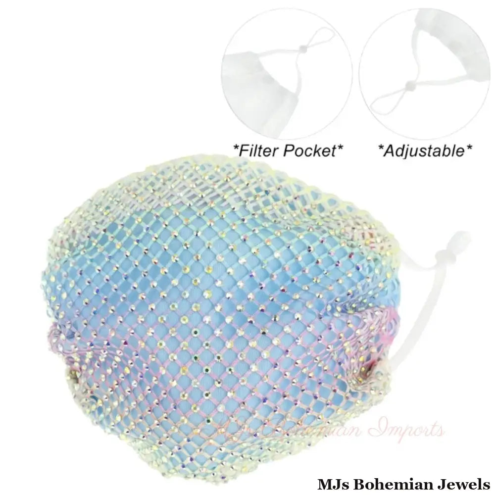 Multi Color Rhinestone Overlay Mask
