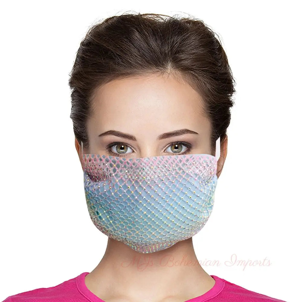 Multi Color Rhinestone Overlay Mask