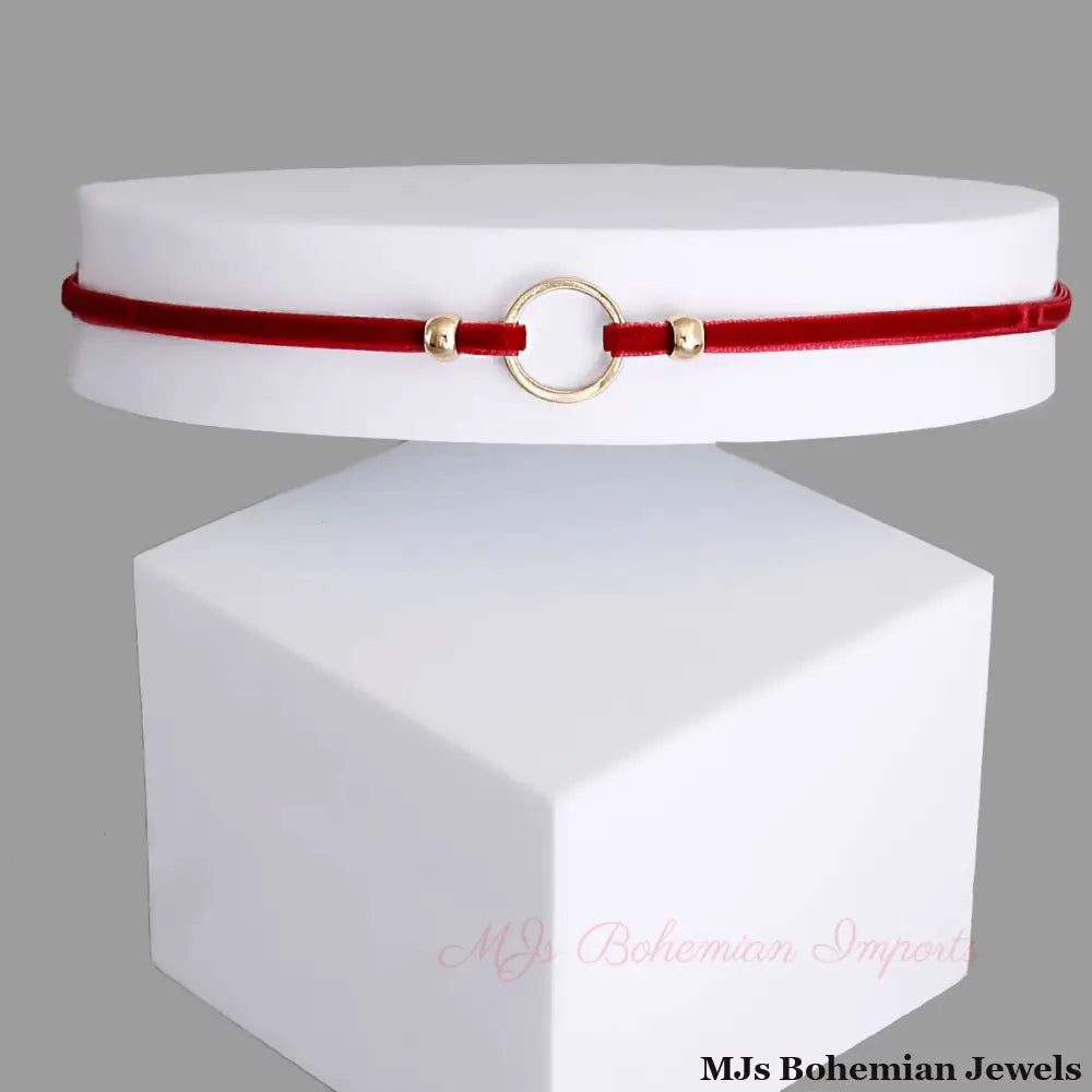 Multicolored Metal Oring Choker