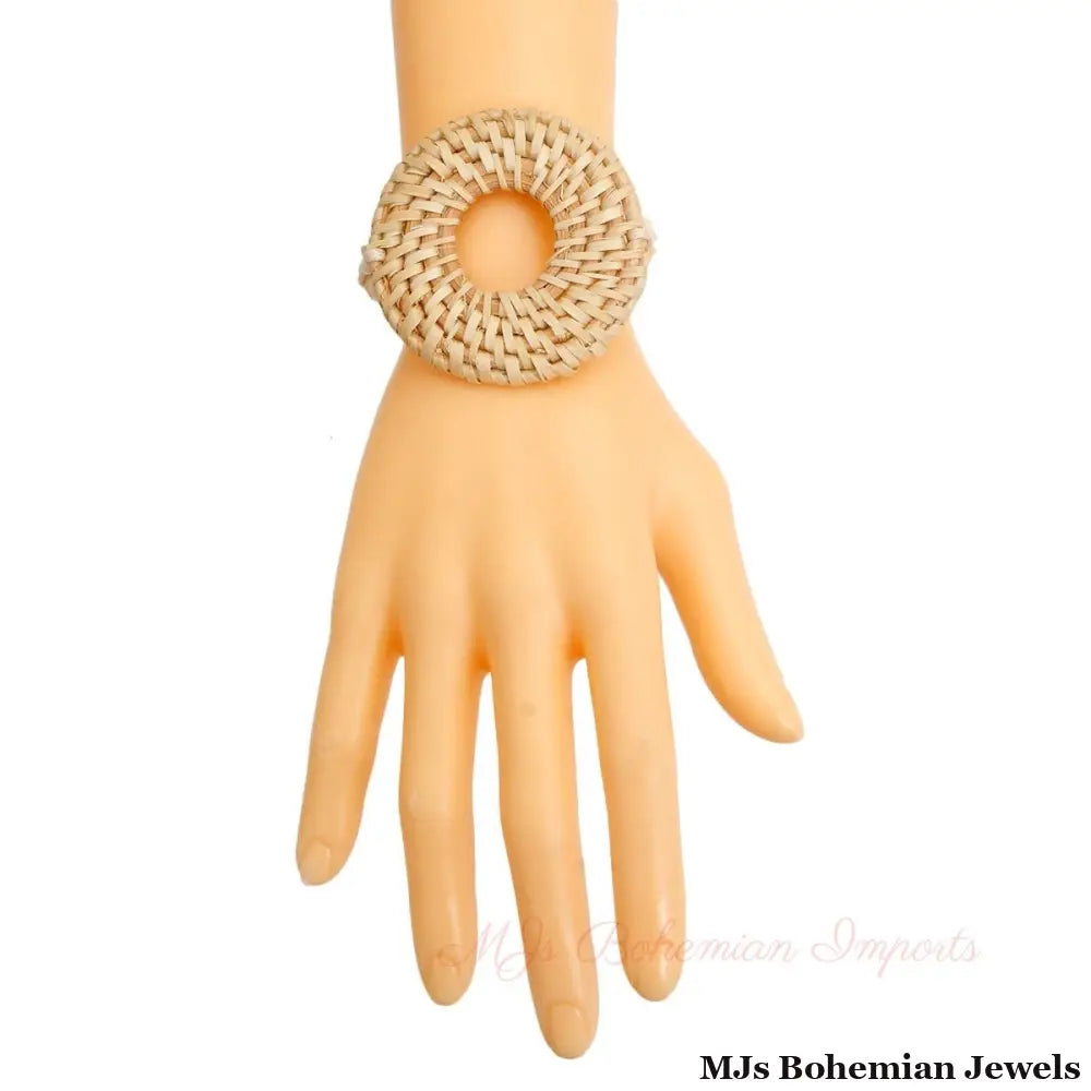 Natural Woven Ring Shell Bracelet