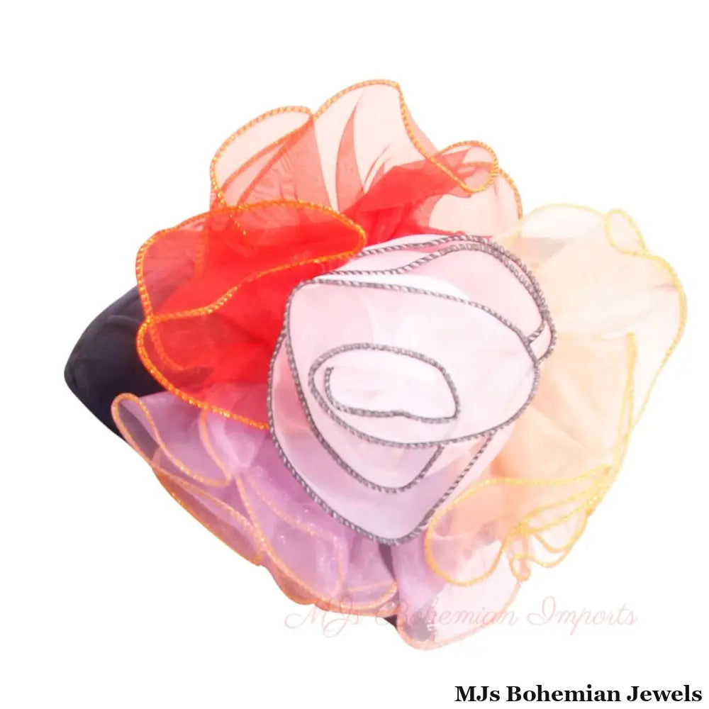 Navy Pleated Ruffle Rhinestone Turban