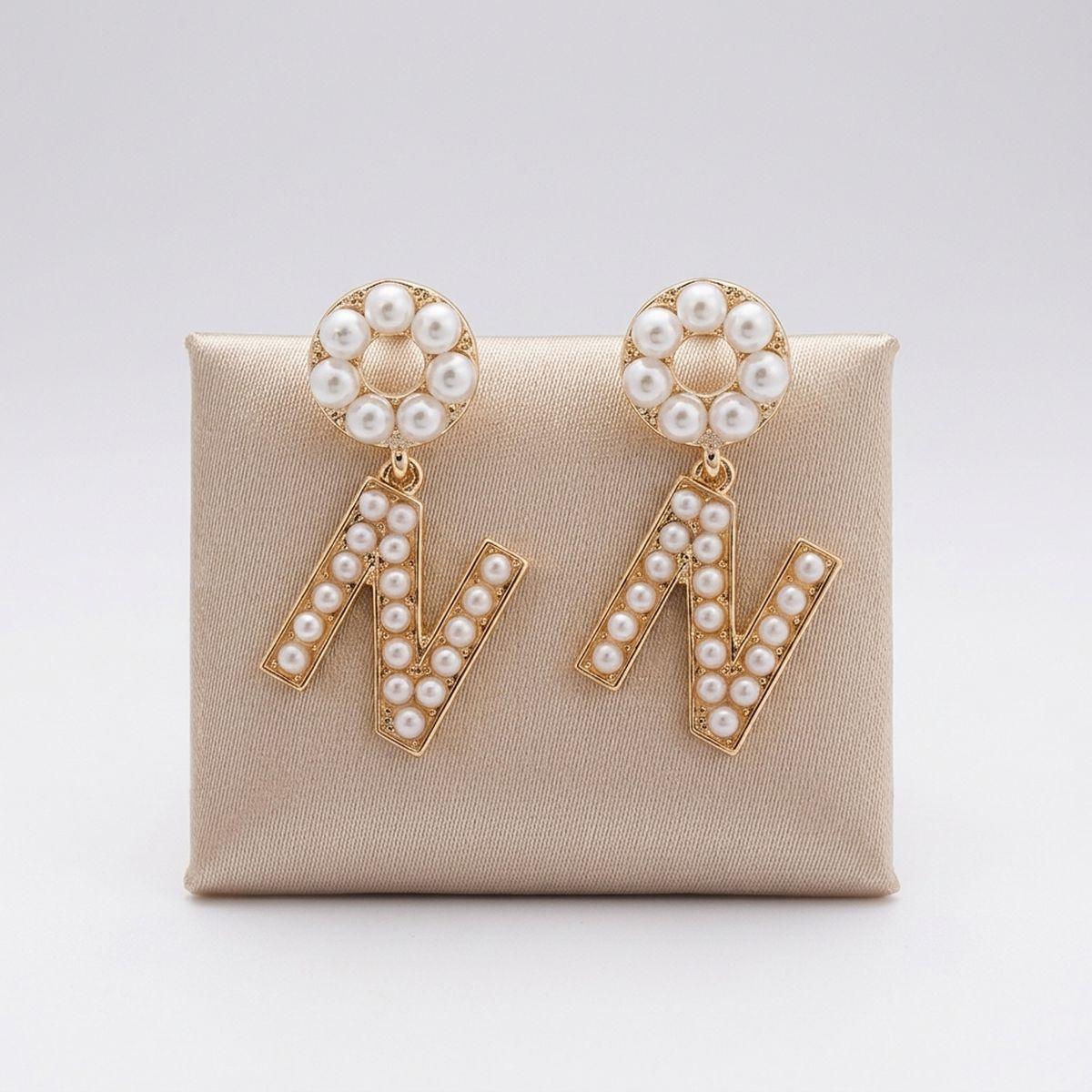 Creamy Comfort: Dangling N Earrings