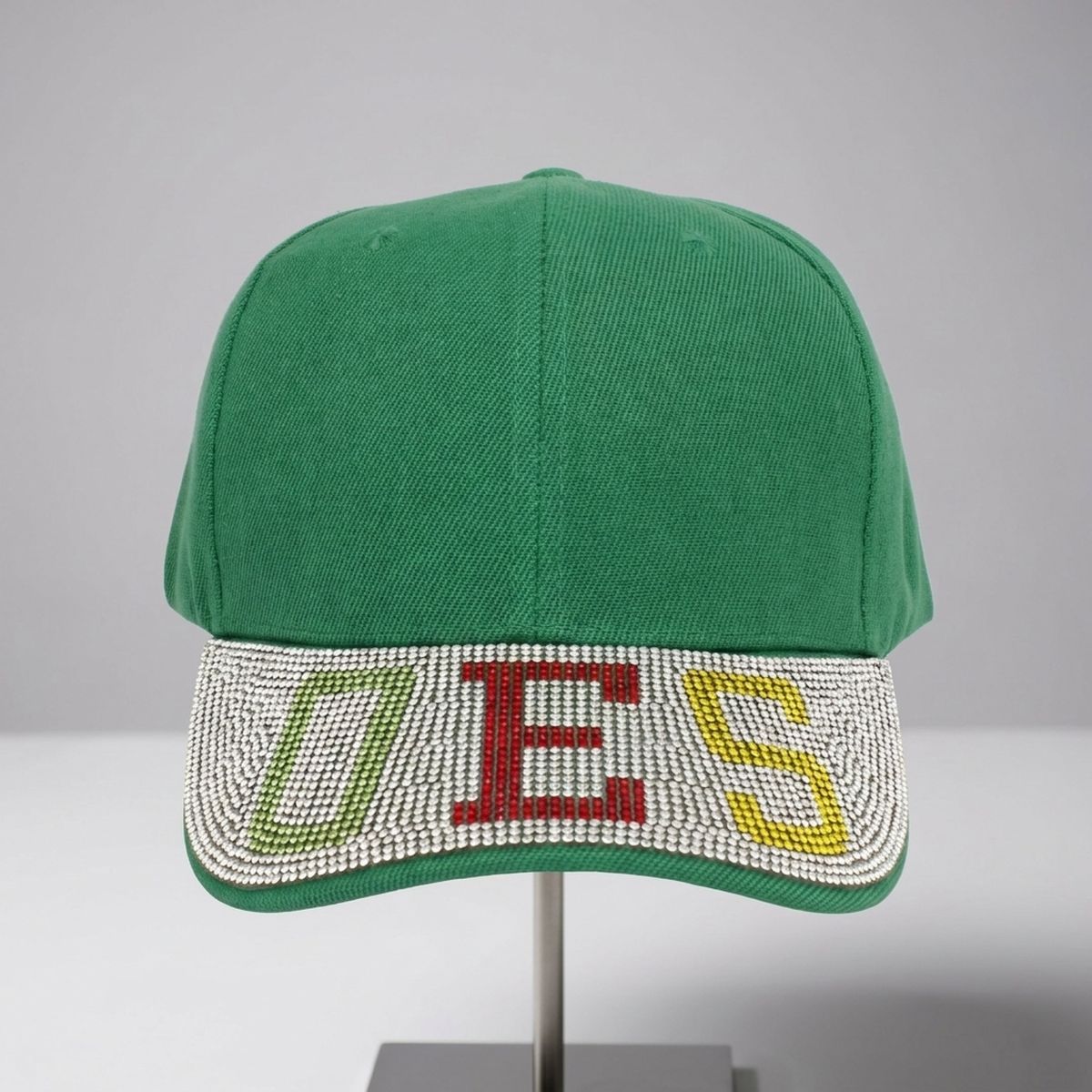 OES Green Canvas Greek Brim Baseball Cap